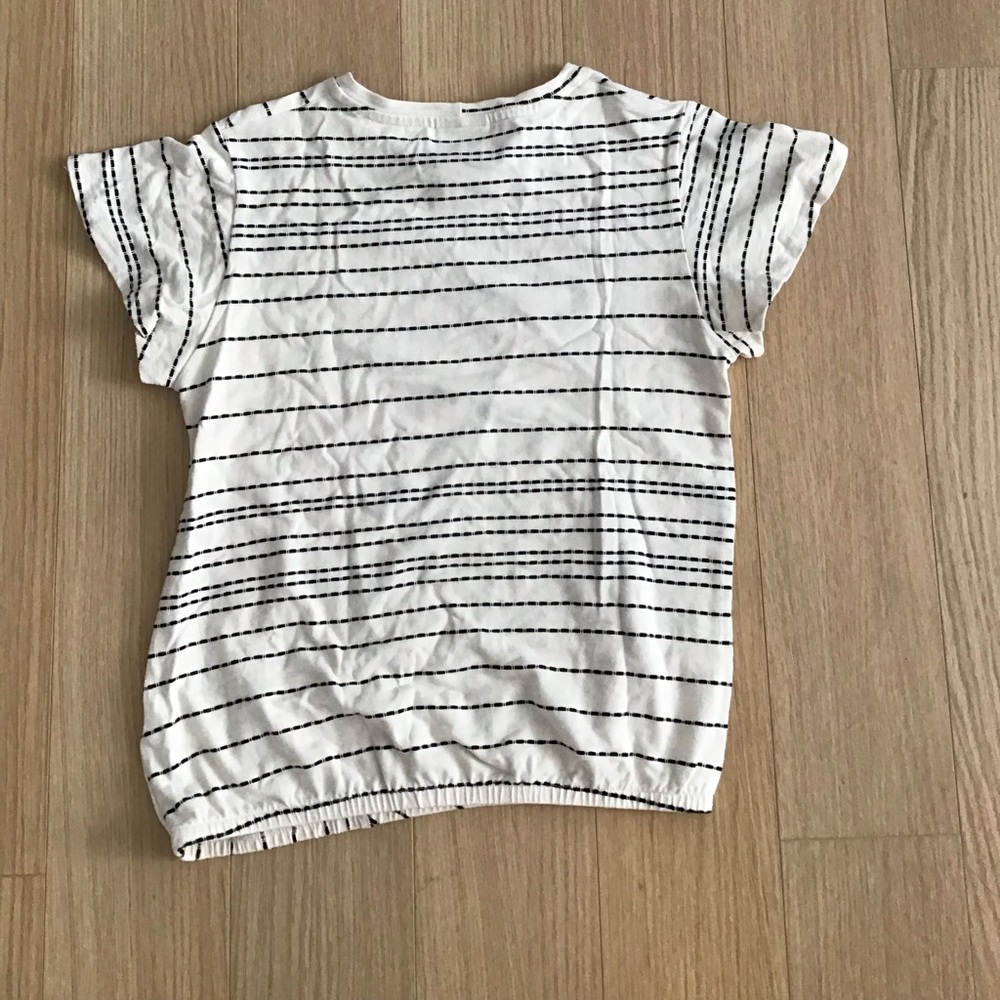 Dolan Anthropologie brand Black and White Striped Top Size S - Picture 2 of 6